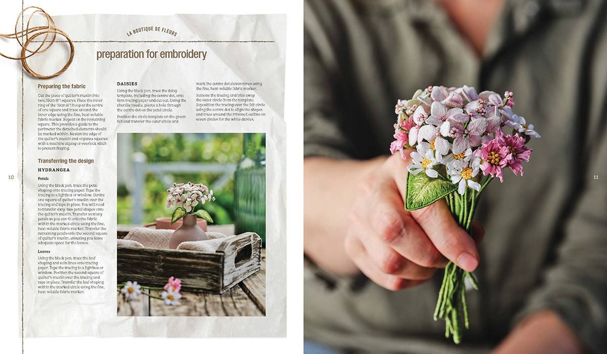IN BLOOM, The Embroidery of Ana Mallah, Inspirations Book, Embroidery