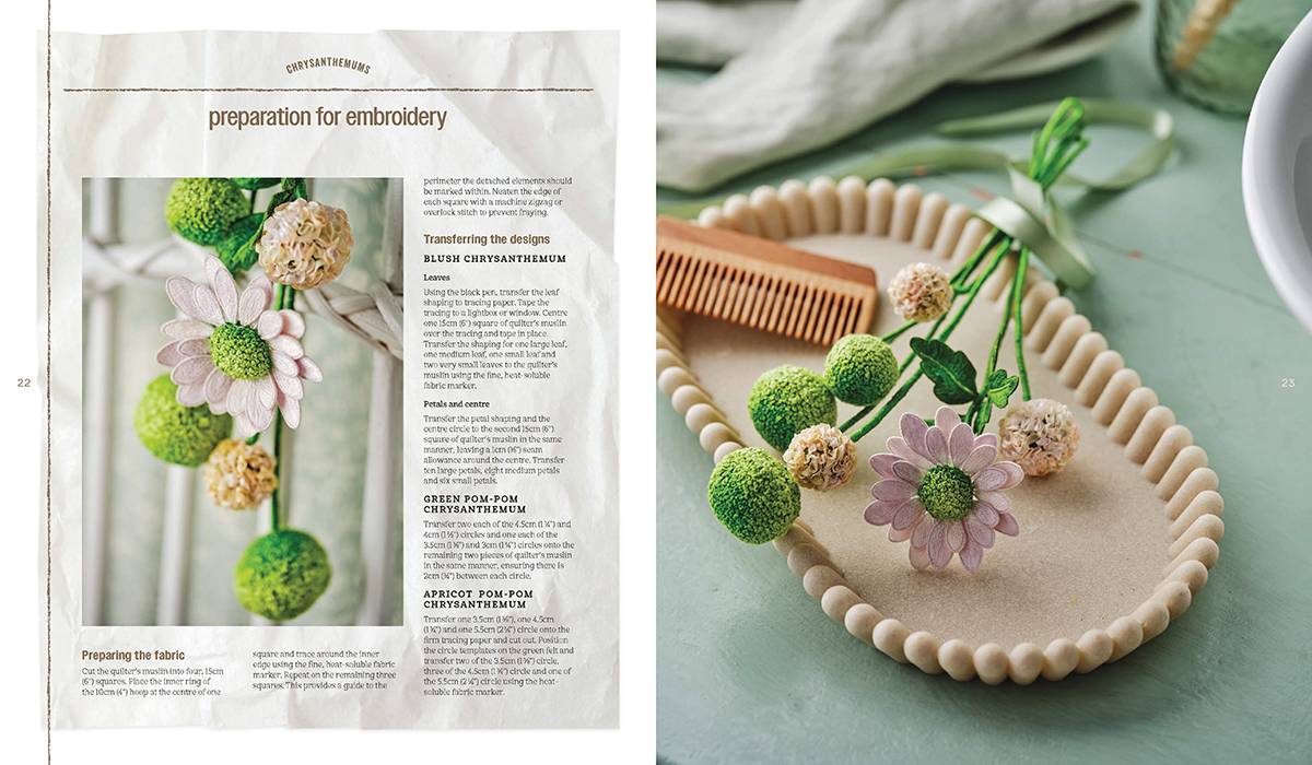 IN BLOOM, The Embroidery of Ana Mallah, Inspirations Book, Embroidery