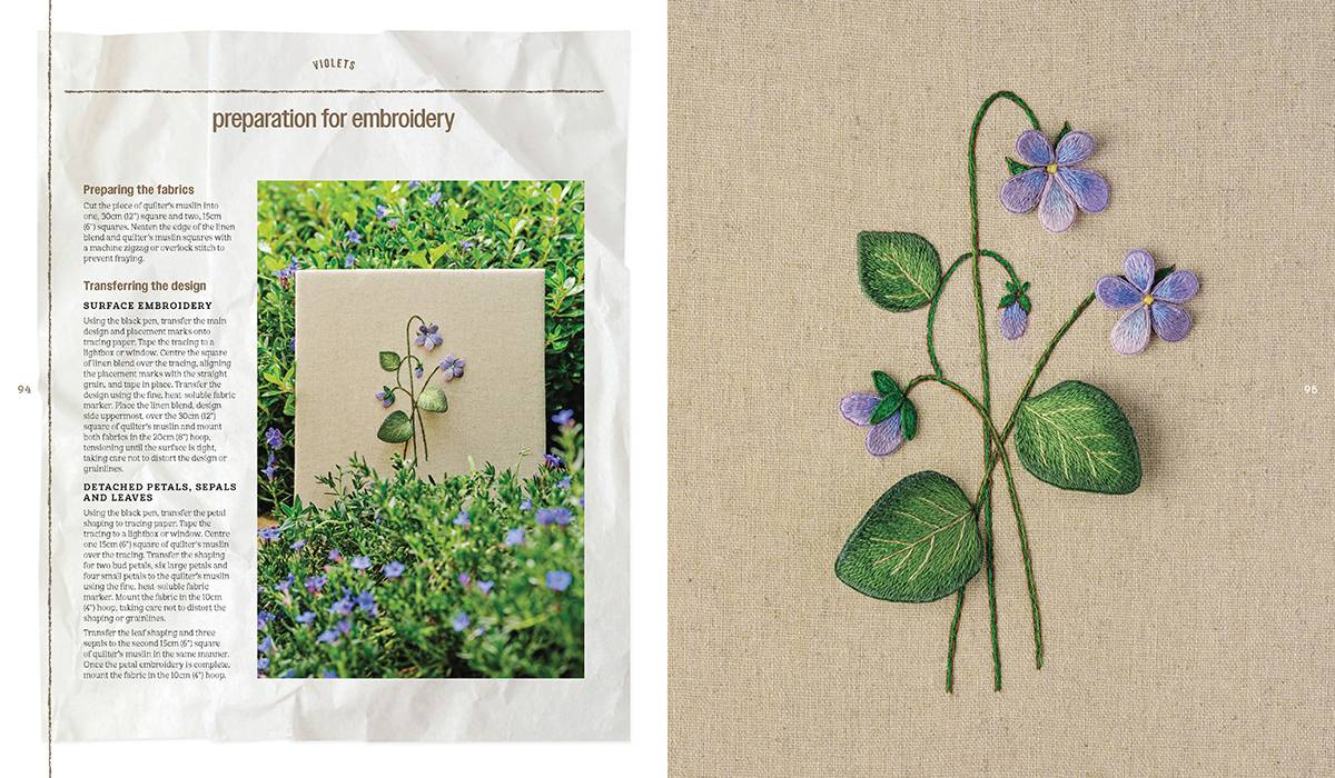 IN BLOOM, The Embroidery of Ana Mallah, Inspirations Book, Embroidery