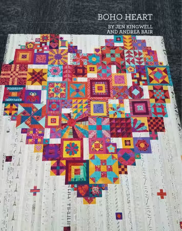"BOHO HEART BOOKLET" Quilting Pattern by Jen Kingwell