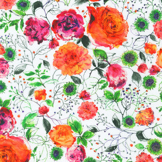 JOYFUL MEADOWS "Summer Roses White" by