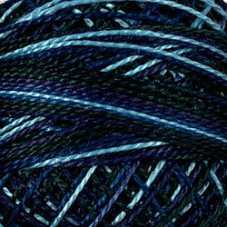 M58 - MIDNIGHT SEA, Valdani Perle Cotton 8, Variegated