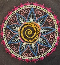 "MANDALA-MY-HEART" Embroidery Pattern, Barbie Attrill Designs