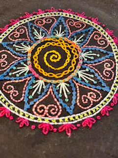 "MANDALA-MY-HEART" Embroidery Pattern, Barbie Attrill Designs