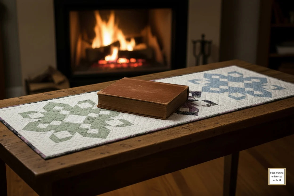 Northern Snowflakes Quilt Pattern, Table Runner Pattern by Coach House Designs