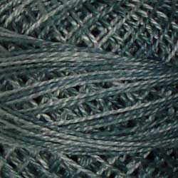 O31 - TEALISH BLUE, Valdani Perle Cotton 8, Variegated