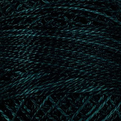 O572 - BLUE BLACKBIRD, Valdani Perle Cotton 8, Variegated