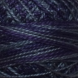 O583 - DARK PERIWINKLE, Valdani Perle Cotton 8, Variegated