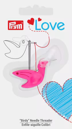 PRYM Love Birdy Needle Threader with Cutter