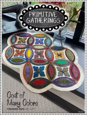 COAT OF MANY COLORS Wool Applique Pattern by Lisa Bongean for PRIMITIVE gatherings