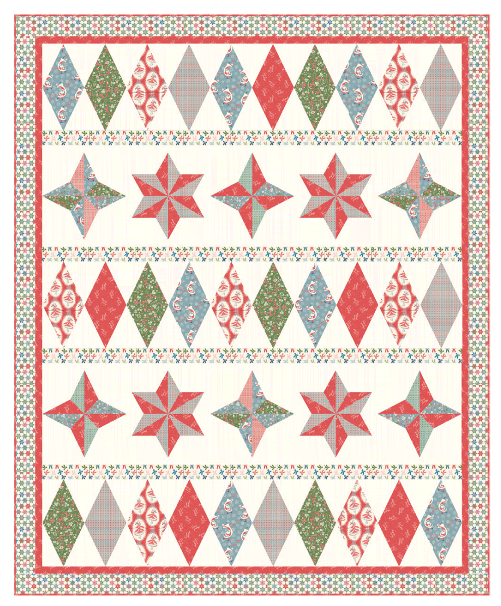 Shiny & Brite Quilt Pattern by Skye Thistle Quilts, Christmas Pattern