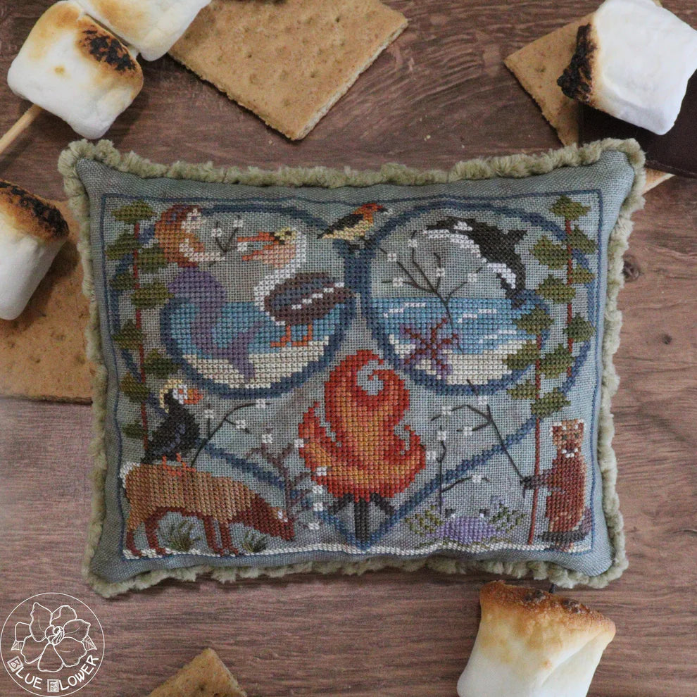 SHORE SMORES - Seasons of the Heart :: Designed by The Blue Flower :: Counted Cross Stitch Pattern