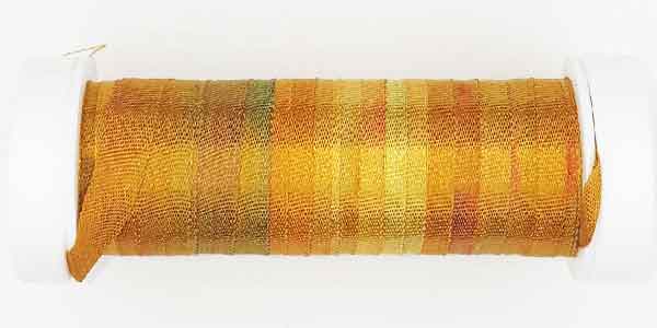 100% Fine Silk Ribbon, Hand Dyed by Tentakulum Painters Threads in HOPPER