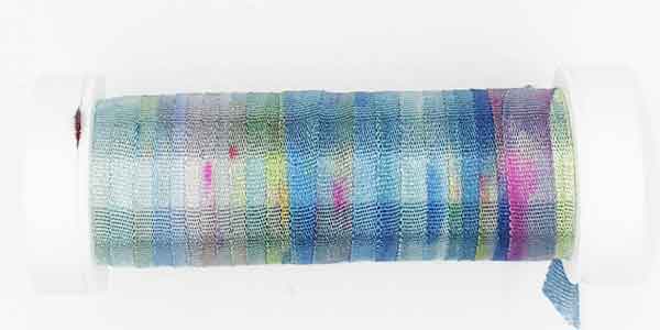100% Fine Silk Ribbon, Hand Dyed by Tentakulum Painters Threads in NIKI