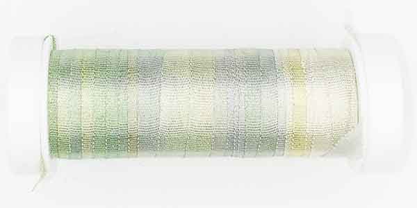 100% Fine Silk Ribbon, Hand Dyed by Tentakulum Painters Threads in RIESLING