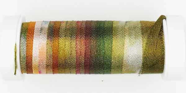 100% Fine Silk Ribbon, Hand Dyed by Tentakulum Painters Threads in MARC