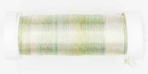 100% Fine Silk Ribbon, Hand Dyed by Tentakulum Painters Threads in RIESLING