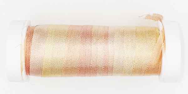 100% Fine Silk Ribbon, Hand Dyed by Tentakulum Painters Threads in LONGAN