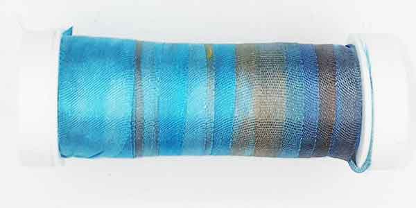 100% Fine Silk Ribbon, Hand Dyed by Tentakulum Painters Threads in PICASSO