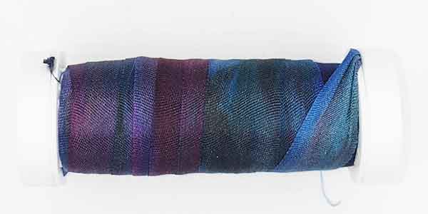 100% Fine Silk Ribbon, Hand Dyed by Tentakulum Painters Threads in RENOIR