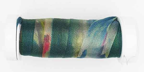 100% Fine Silk Ribbon, Hand Dyed by Tentakulum Painters Threads in NIKI