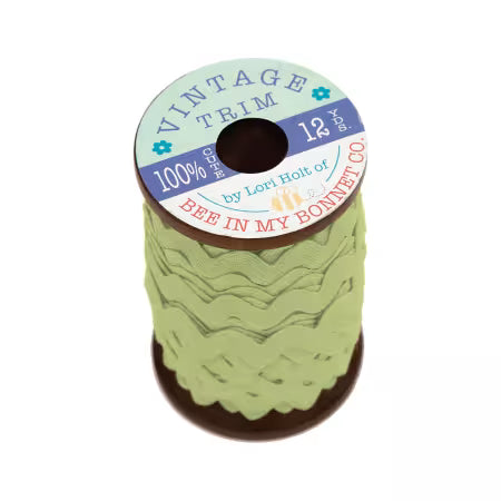 Ric Rac Vintage Trim "LETTUCE" by Riley Blake for Lori Holt of Bee In My Bonnet Co