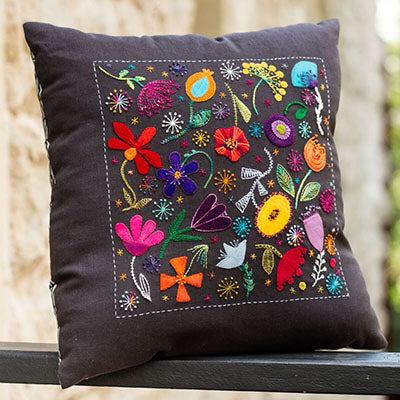 Scattered Flowers Cushion Pattern - The Needle & Thread Emporium