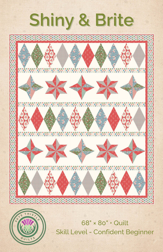 Shiny & Brite Quilt Pattern by Skye Thistle Quilts, Christmas Pattern
