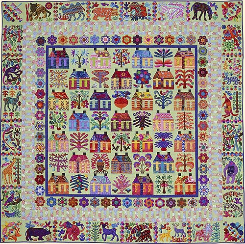 "VILLAGE" Needle Turn Applique by Kim McLean