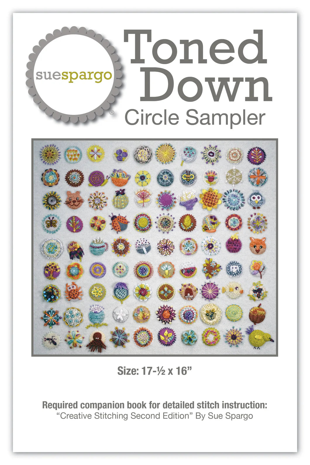 Toned Down Circle Sampler Wool Applique Pattern