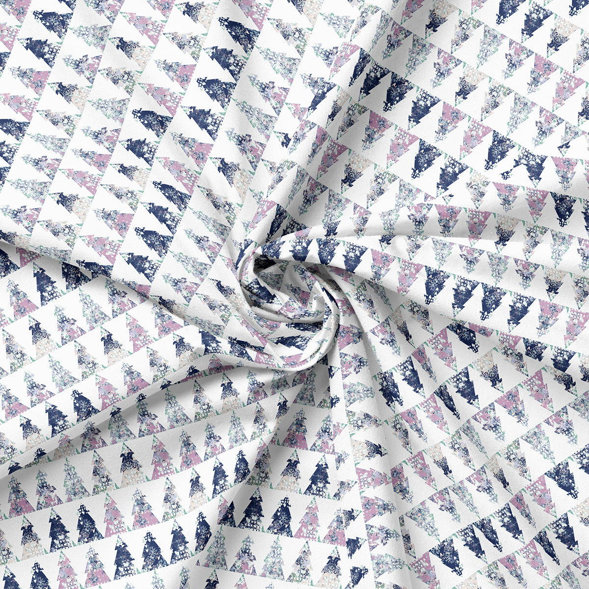 "TREELINE" Polar Kingdom Collection, Mia Presley Designs, 100% cotton
