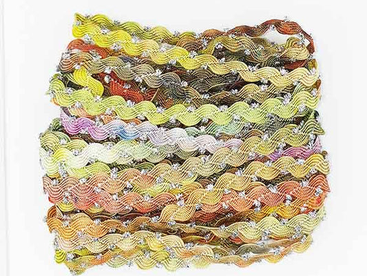 "IngeMeta" Ric Rac HAnd Dyed by Painters Threads