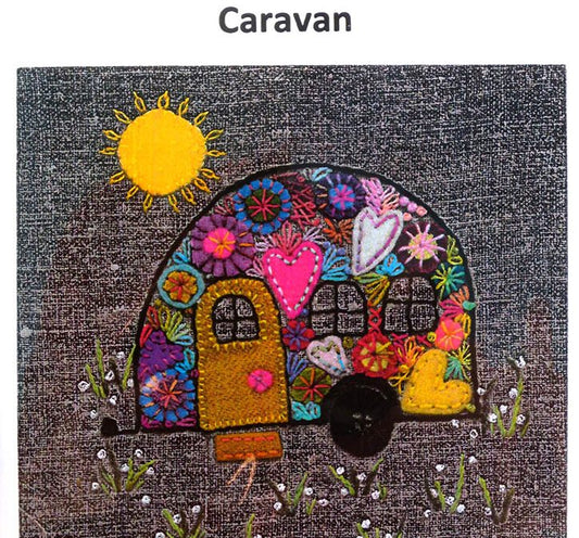 Travel Threads - Caravan Wool Applique Pattern & Bundles - The Needle & Thread Emporium