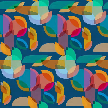 "DARK SKY DIGITAL PRISM" Mid Century Modern Collection by Clothworks, 100% cotton for Quilting