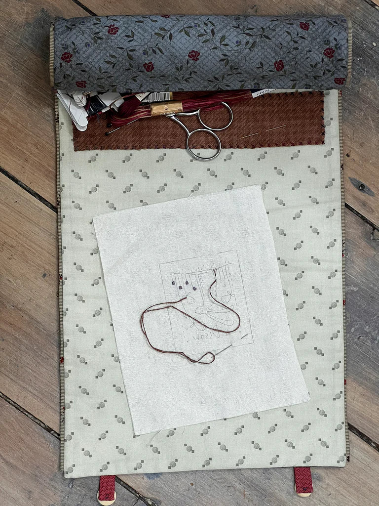 Bird In The Blackberries - Sewing Roll Pattern by Hatched and Patched