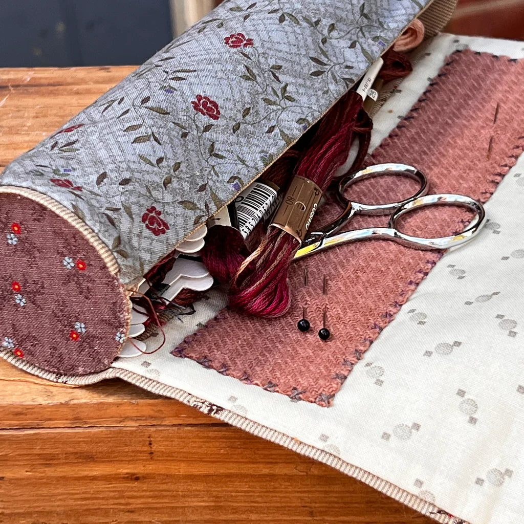 Bird In The Blackberries - Sewing Roll Pattern by Hatched and Patched