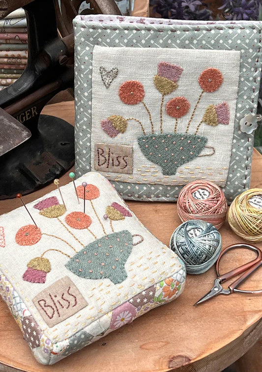 Blissful Pincushion and Needlebook Kit by Hatched and Patched