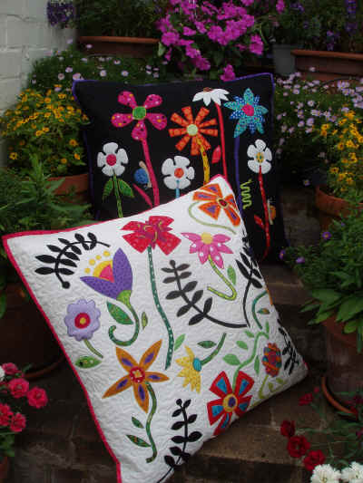 Bugs and Blooms Cushions Pattern - The Needle & Thread Emporium