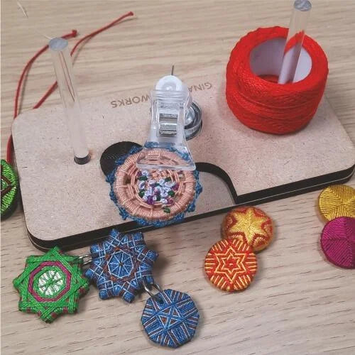 Button Station & Third Hand - GINA-B SILKWORKS - Dorset Buttons, Wrapped Buttons and more