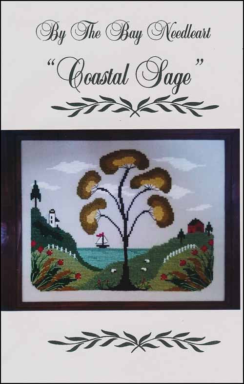 "COASTAL SAGE" By The Bay Needleart, Counted Cross Stitch Pattern