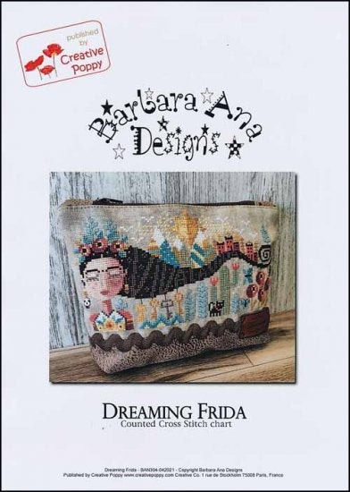 "DREAMING FRIDA", Barbara Ana Designs, Cross Stitch Pattern