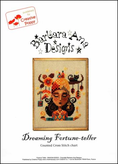 "DREAMING FORTUNE TELLER", Barbara Ana Designs, Cross STitch Pattern