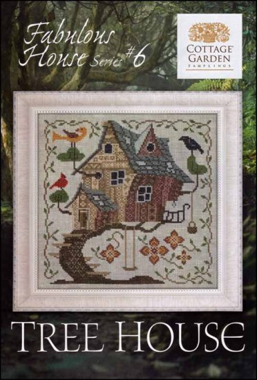 "TREE HOUSE" Fabulous House Series Part 6 by Country Garden Samplings