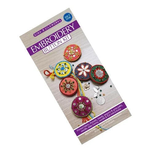 Embroidery Button Kit - Mandala by Gina-B Silkworks :: Gina Barrett