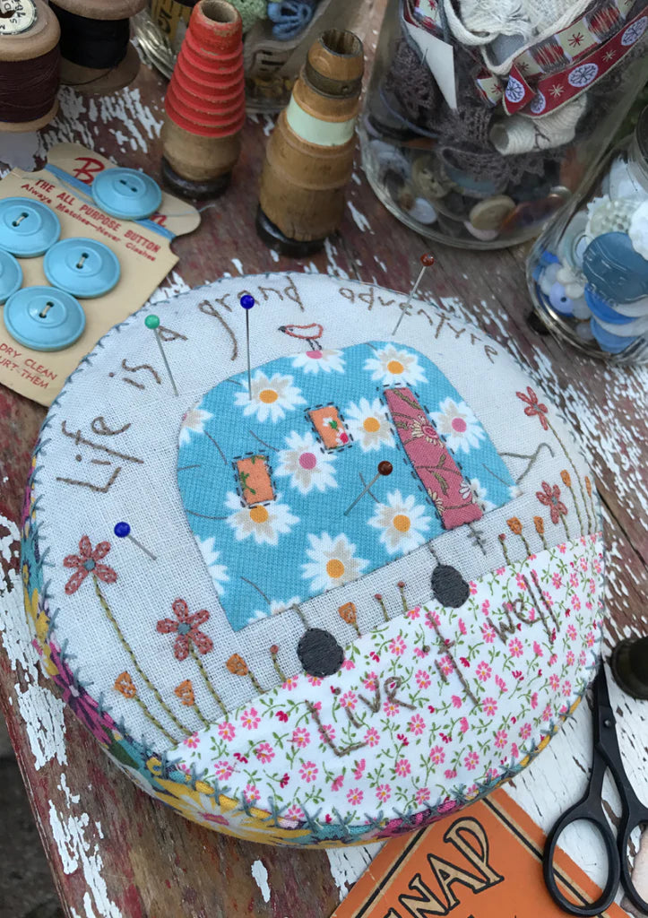 Grand Adventure Pincushion Pattern by Hatched and Patched