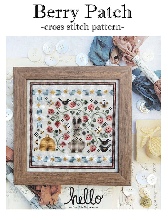 "THE BERRY PATCH" by Hello From Liz Mathews - Counted Cross Stitch Pattern