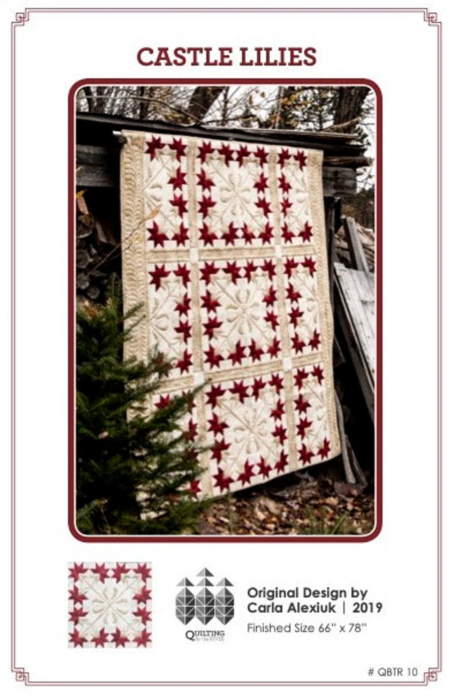 "CASTLE LILIES" Quilt Pattern  by Carla Alexiuk for Island Batiks, Studio 180