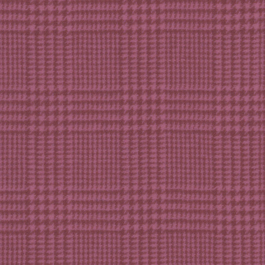 Dogwood Rose Glen Check Hand Dyed Wool by Sue Spargo