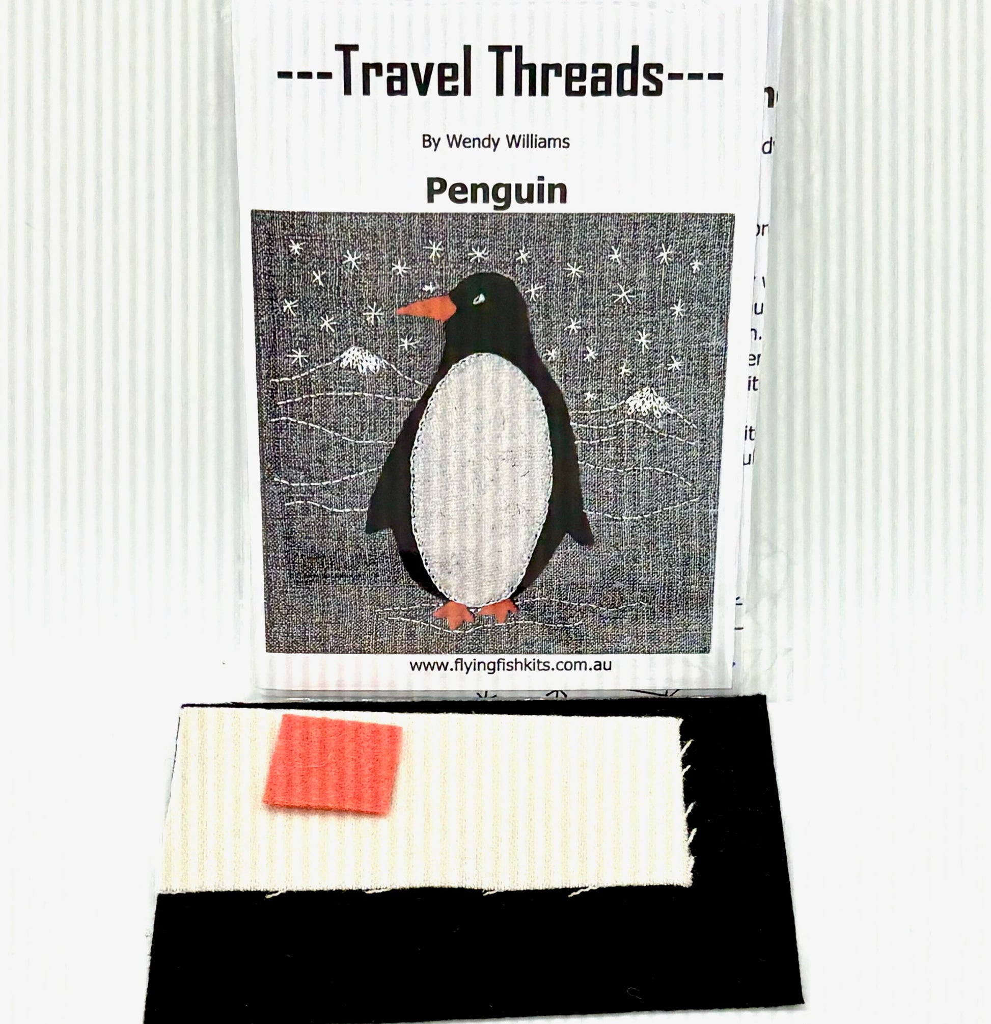 Travel Threads - Penguin Wool Applique Pattern & Bundles - The Needle & Thread Emporium