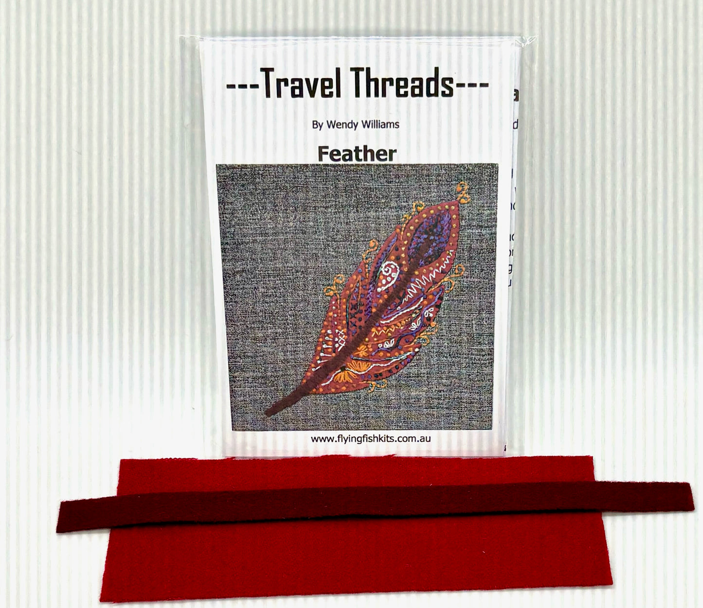 Travel Threads - Feather Wool Applique Pattern & Bundles - The Needle & Thread Emporium